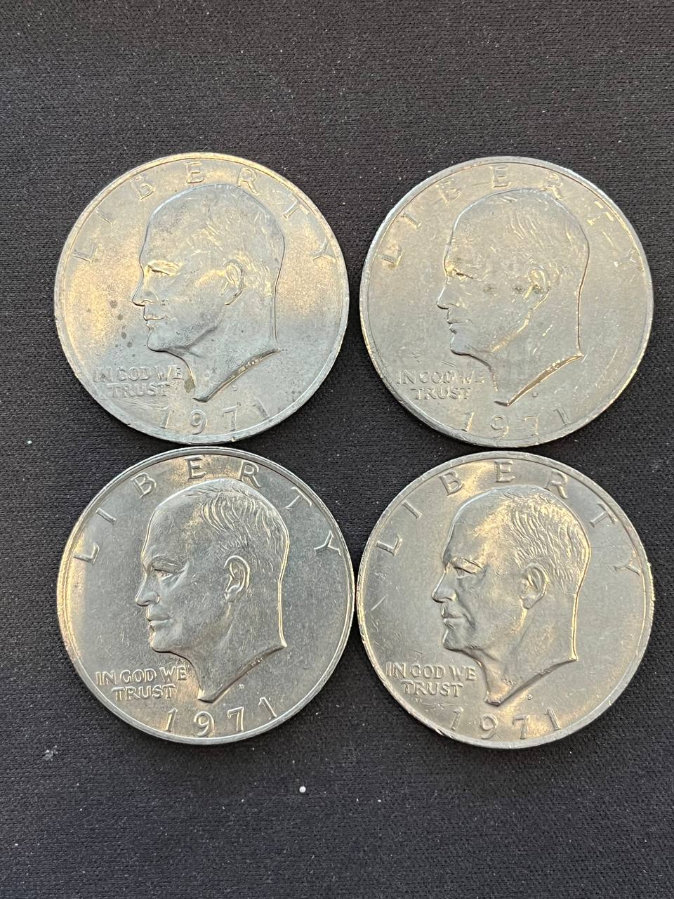 1971 One Dollar coin US (Pack of 4)